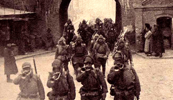 Japanese Troops in Tsitsihar