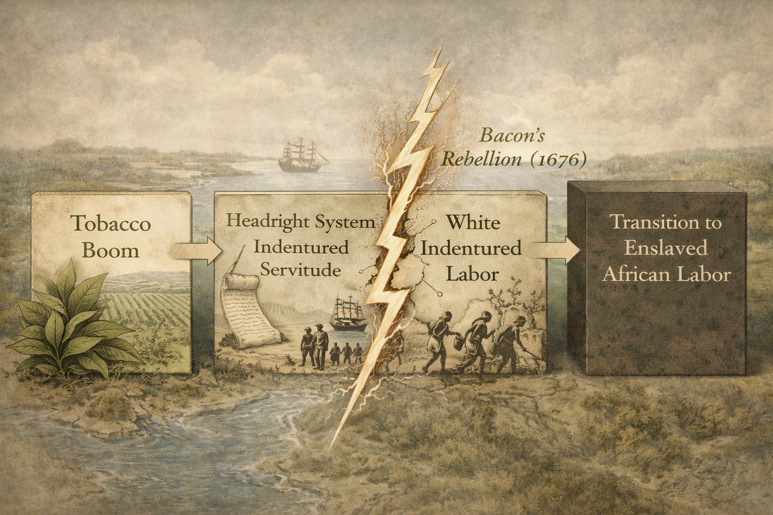 A conceptual diagram showing a New Light religious meeting