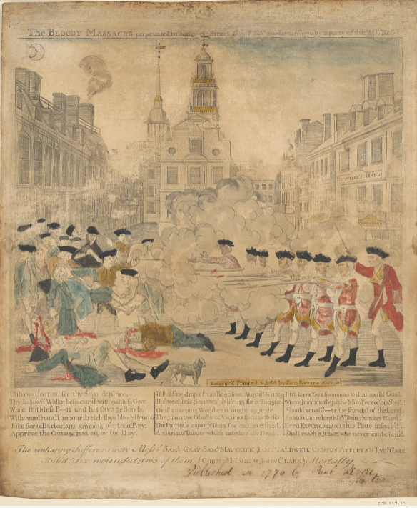 Revere’s Boston Massacre Engraving