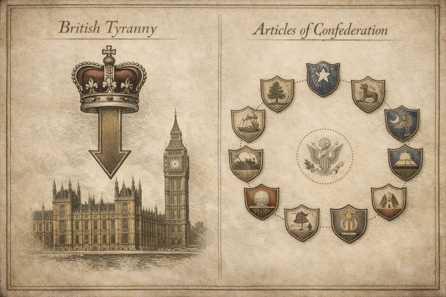 British Tyranny vs Articles of Confederation