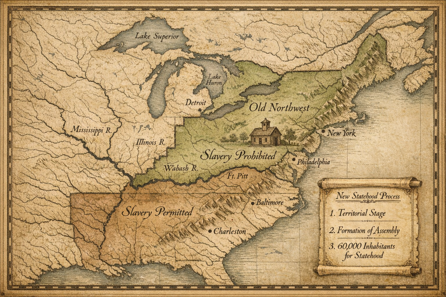 Map of the Northwest Territory