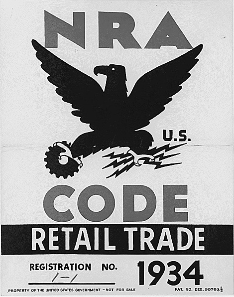 NRA Blue Eagle Storefront Poster