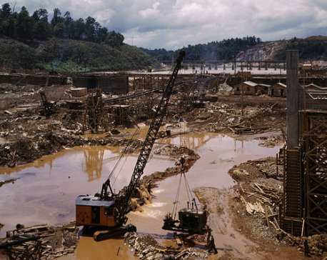 TVA Dam Under Construction