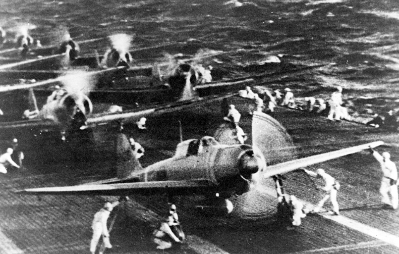 Japanese Aircraft Preparing to Attack Pearl Harbor