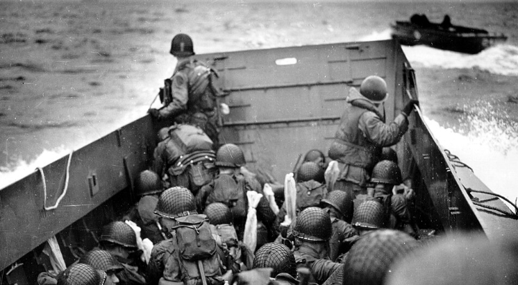Landing Craft Approaching Omaha Beach