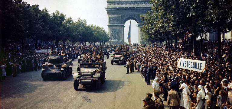 Liberation of Paris Crowds