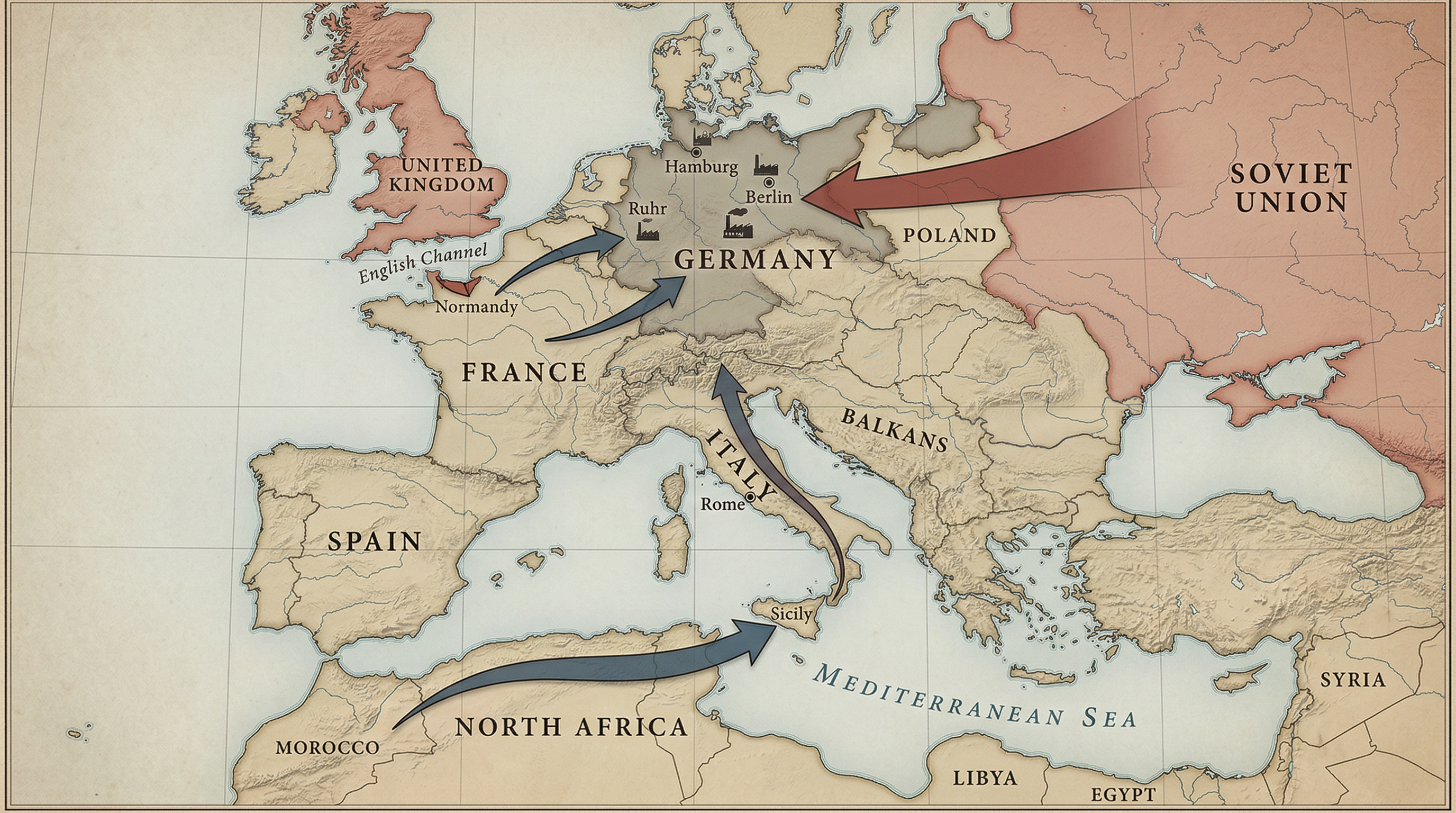 Map of the European Theater