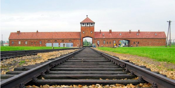Railway Tracks Entering Auschwitz-Birkenau