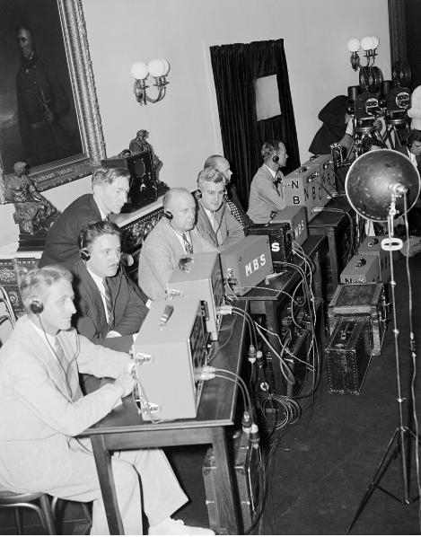 Franklin D. Roosevelt Delivering a Fireside Chat