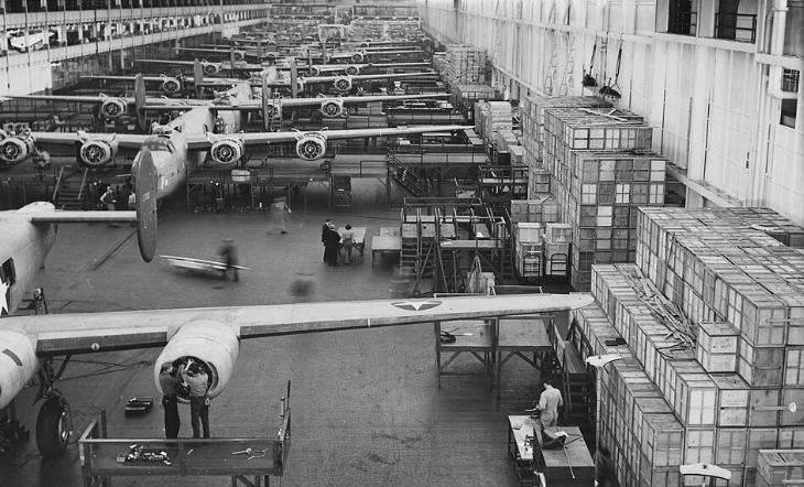 B-24 Liberator Assembly Line at Willow Run