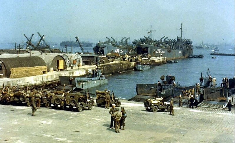Jeeps and Trucks Awaiting Deployment