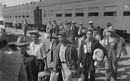 Arrival of Bracero Workers