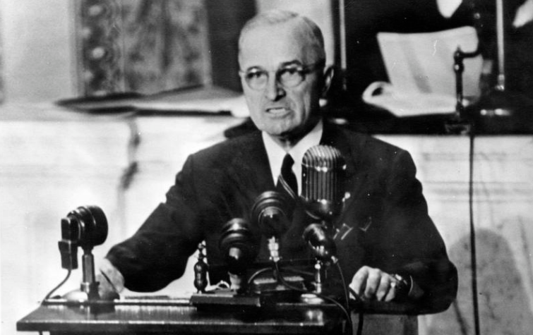 President Truman Addresses Congress