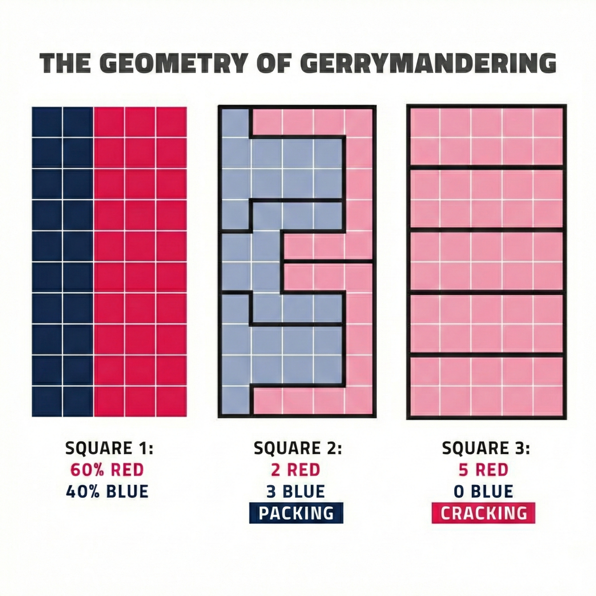 Packing and Cracking Districts