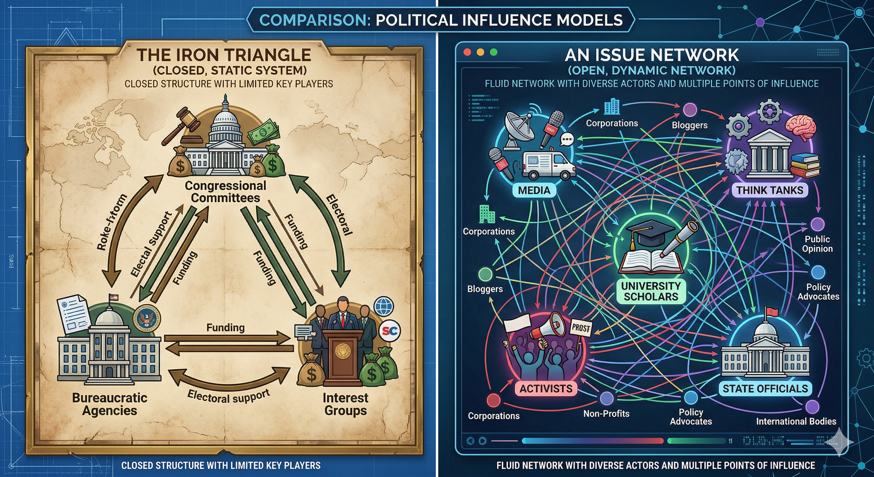 Iron Triangle vs Issue Network Map